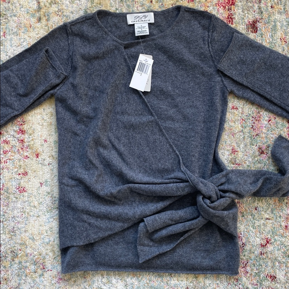 PLY 100% Cashmere Gray Sweater